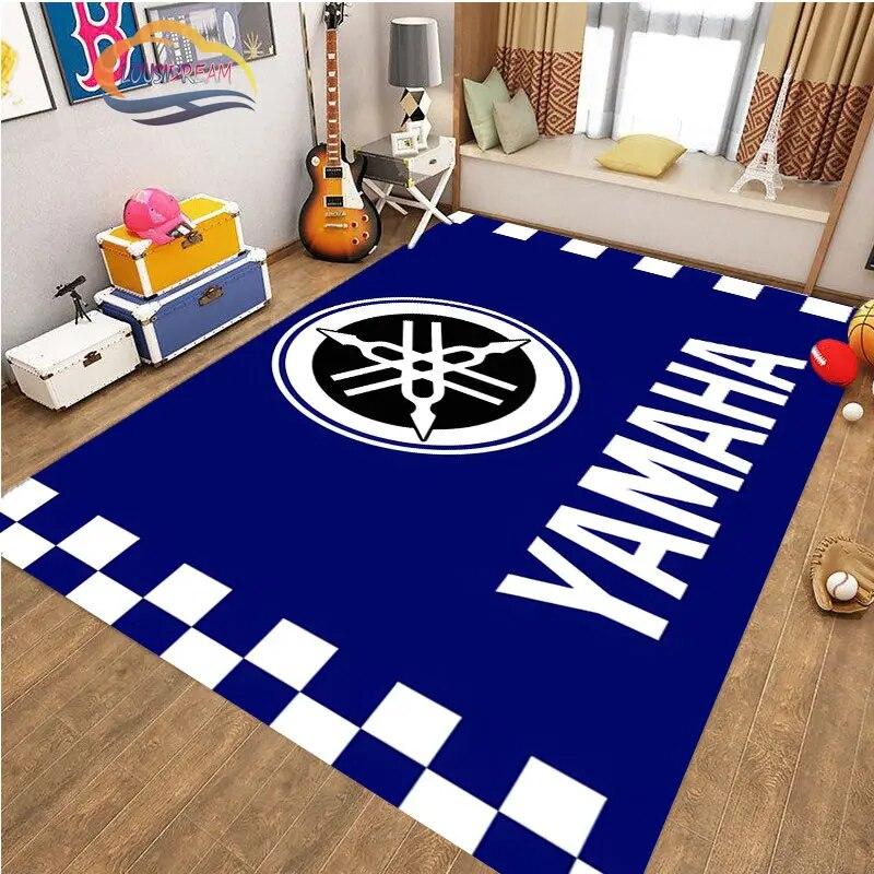 

Fashion Motorcycle Carpet and Rugs YAMAHA Printing Carpet Boys Bedroom Decorative Floor Mat Carpet for Living Room Bedroom Gift Home Decoration