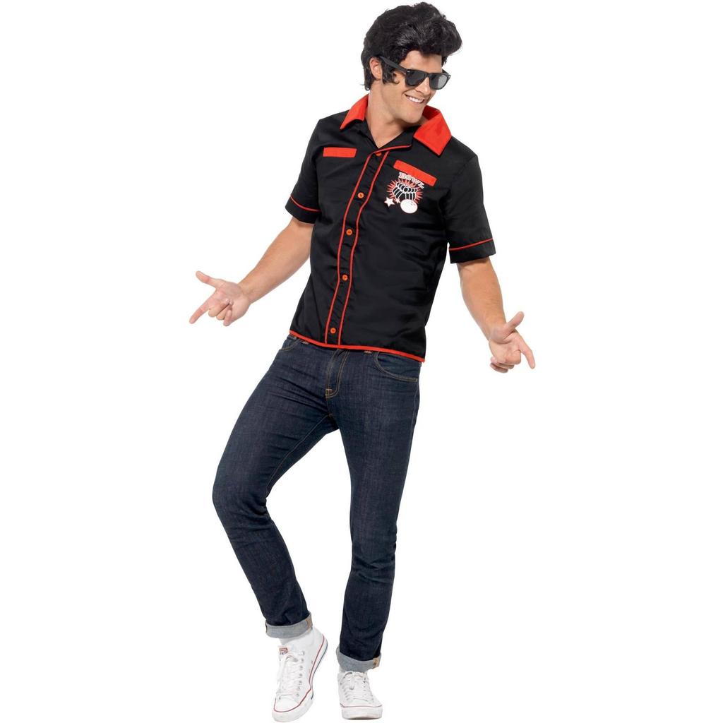 Smiffys Unisex Adult 50s Bowling Shirt