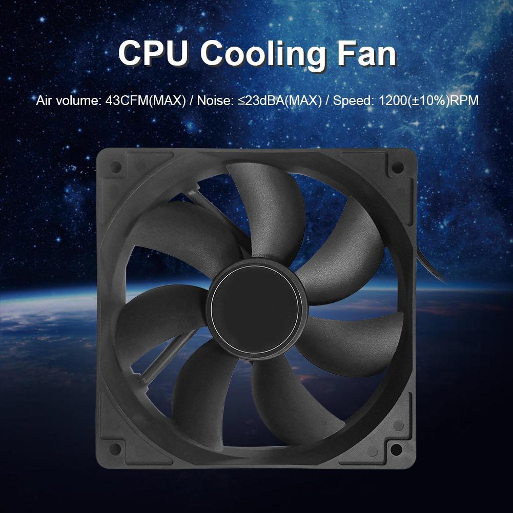 120mm 4 Pin PC Case CPU Cooling Fan Quiet Radiator Heatsink Computer Accessories PC Radiator CPU Cooling Fan
