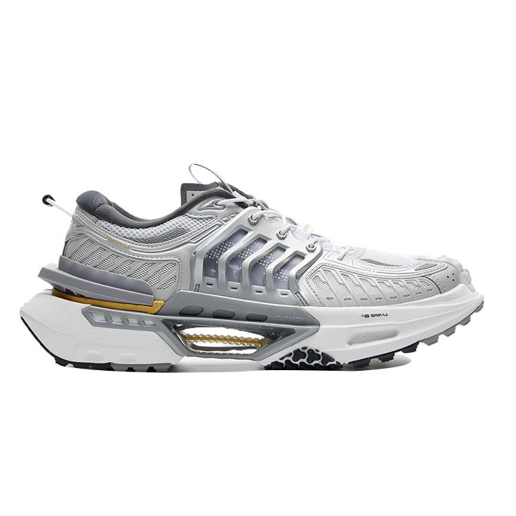 Li Ning Xuan Kong Shock Absorption Non-Slip Wear-Resistant Supportive Low-Top Sports Casual Shoes Men sneaker Gray White AGLR041-20