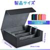 UAONO Large Capacity Deck Case, Magnetic Dice Case with Top Loader, Play Mat, Dice Storage, PU Leather, 1050/1800/2400 Dice, Card Storage Box for Trad