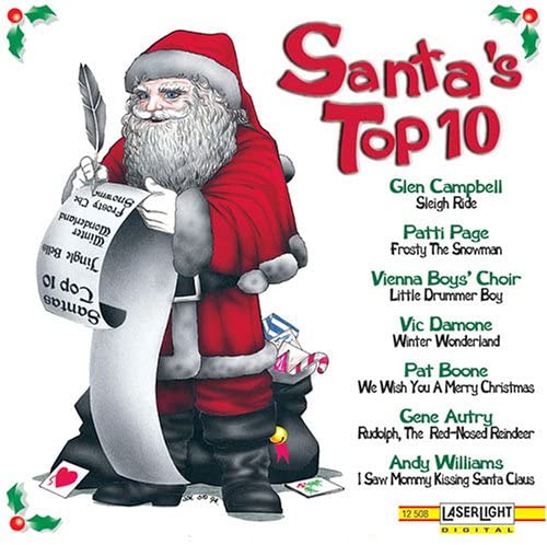 

CD VARIOUS - Santas Top 10 12508 LaserLight Digi 1998 US Holiday Used