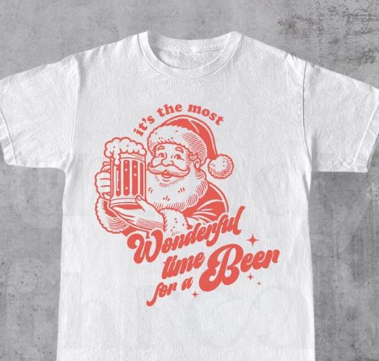 Retro Santa Claus Shirt, Funny Christmas Shirt, Santa Claus, Graphic Tee L