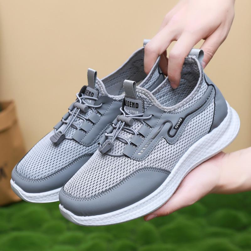 

Летние новые старые пекинские тканевые туфли мужские сетчатые туфли дышащая сетка рабочие туфли для папы спортивные повседневные нескользящие туфли для ходьбы 39 серый