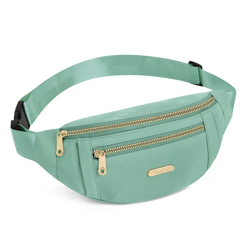 Waist Bags for Women Polyester Leisure Color Waist Bag Shoulder Crossbody Chest Bags Handbags All-Match Messenger Belt Bags