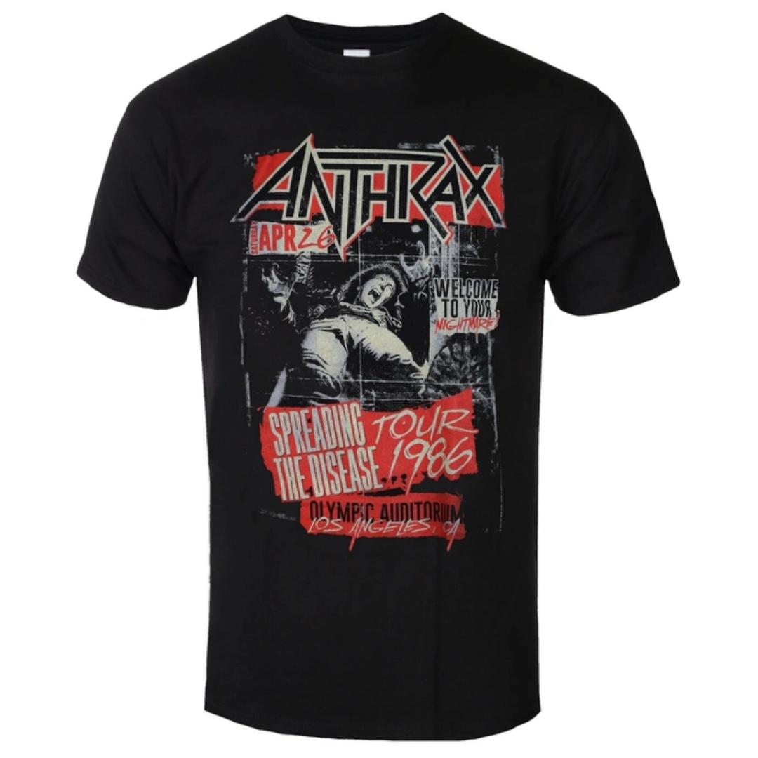 Anthrax Headless Horseunisex Pattern Printed Thrash Metal Band TShirt In Street HipHop Style For Unisex And Unisex S