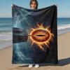 1pc EYE OF SORROW  - Throw Blanket, Soft, Flannel Blankets, Living Room,  All Seasons Use-1021202