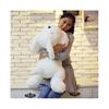 (WHITE 27cm)Kawaii Creative Night Light LED Lovely Dog Stuffed Toys and Plush Doll Best