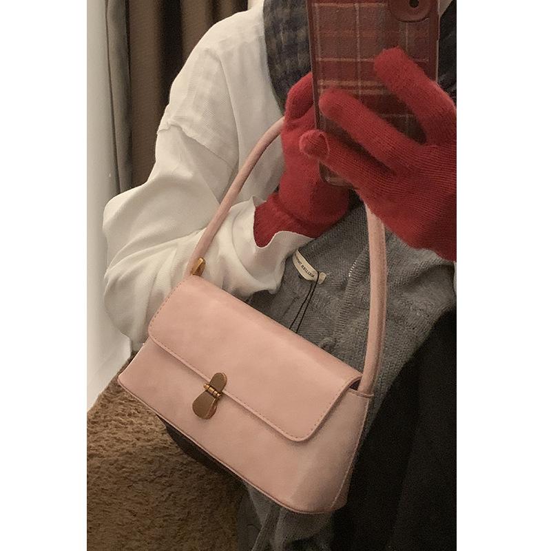 Vintage handbag women's high-end commuter bag 2025 new simple underarm bag niche fashion shoulder bag