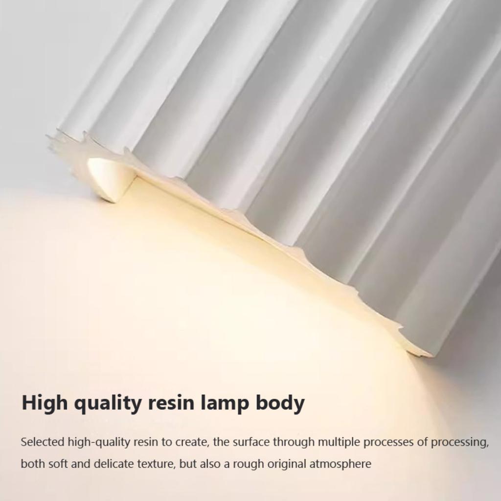 New Transform Your Home Decor with This Stylish, Modern LED Nordic Resin Wall Lamp for Your Bedroom. Enhance Your Space with Sop