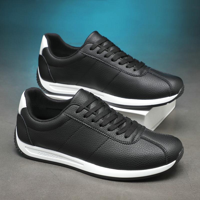 

Летние Роскошные Кроссовки для Бега для Мужчин Повседневные Спортивные Кроссовки - Нескользящие Кроссовки для Джоггинга и Кожаный Дизайн Бесплатная Доставка 44 чёрный