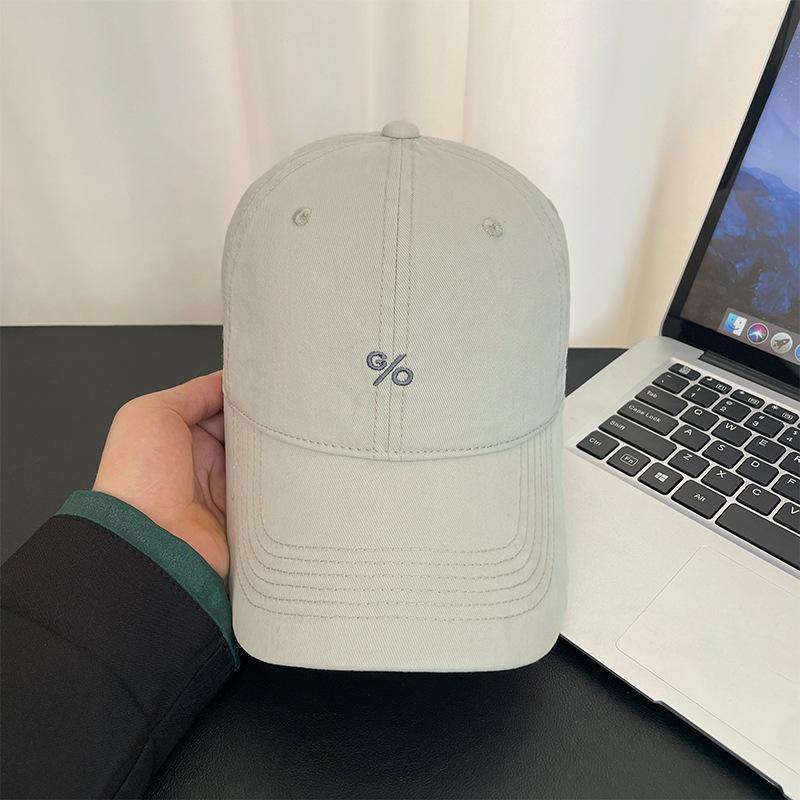 Big head circumference deep top baseball cap children spring and summer embroidery simple versatile wide brim cap outdoor sun hat