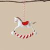 Double-sides Painted Drop Ornaments Nordic Embellishment Gift Christmas Hanging Pendants  Festival