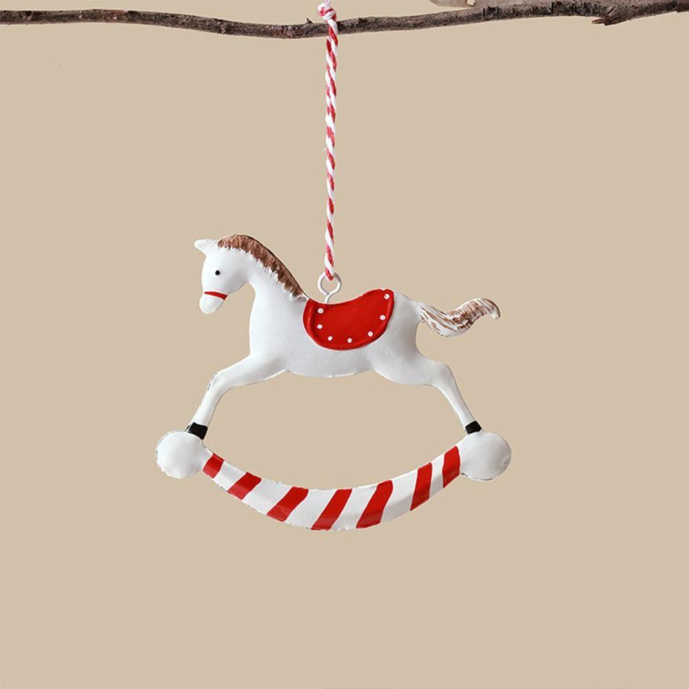 Double-sides Painted Drop Ornaments Nordic Embellishment Gift Christmas Hanging Pendants Festival
