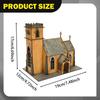 1/72 European Building Model Kit Miniature Wooden House DIY Handmade Hobby Toy Ornament Easy