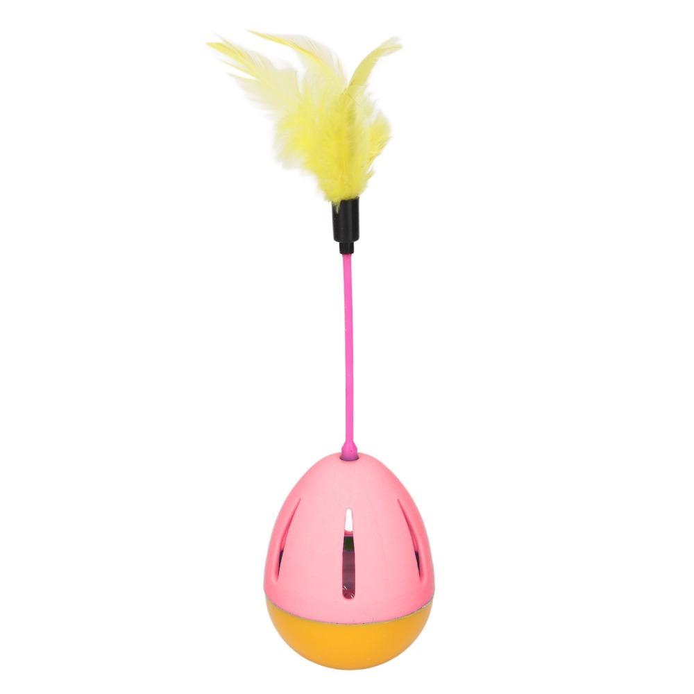 Detachable Plush Tassel Tumbler Cat Feeder Toy Interactive Kitten Play Toy  Indoor Kitten Amusement