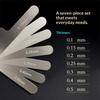 7 Blades Stainless Steel Dental Feeler Gauge Metric Scale Gap Ruler