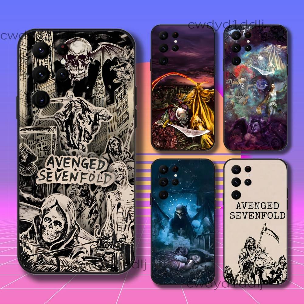 A7X A-Avenged S-Sevenfold Phone Case For Samsung S10,S21,FE,S21 ,S26,S25,S24,S23,Ultra,S9,S22,Plus Black Shockproof TPU