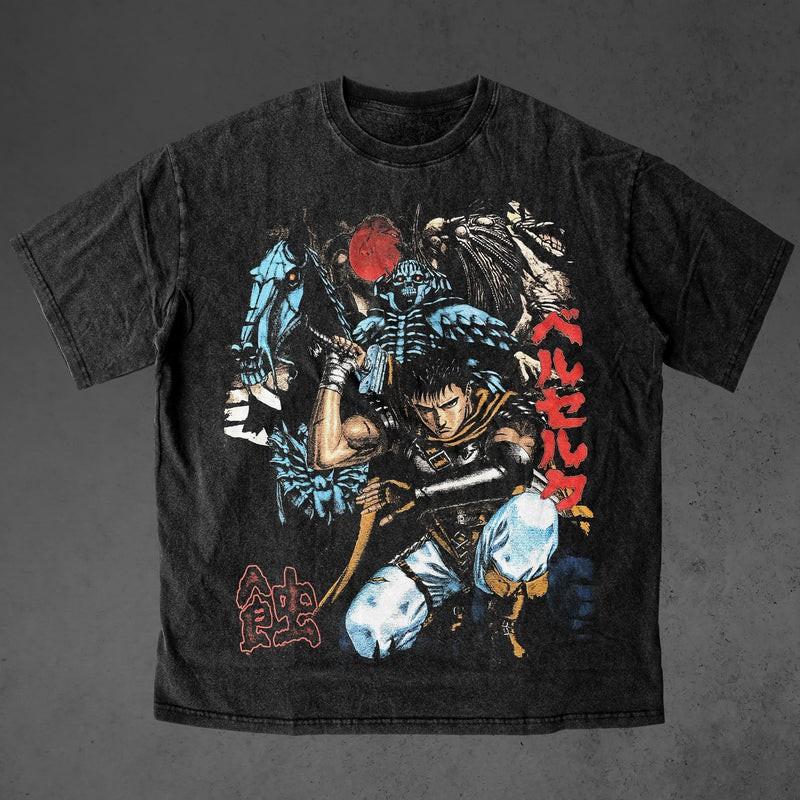 Berserk Guts Band of The Hawk Vintage Anime Black Unisex Shirt WA1739 XXXL