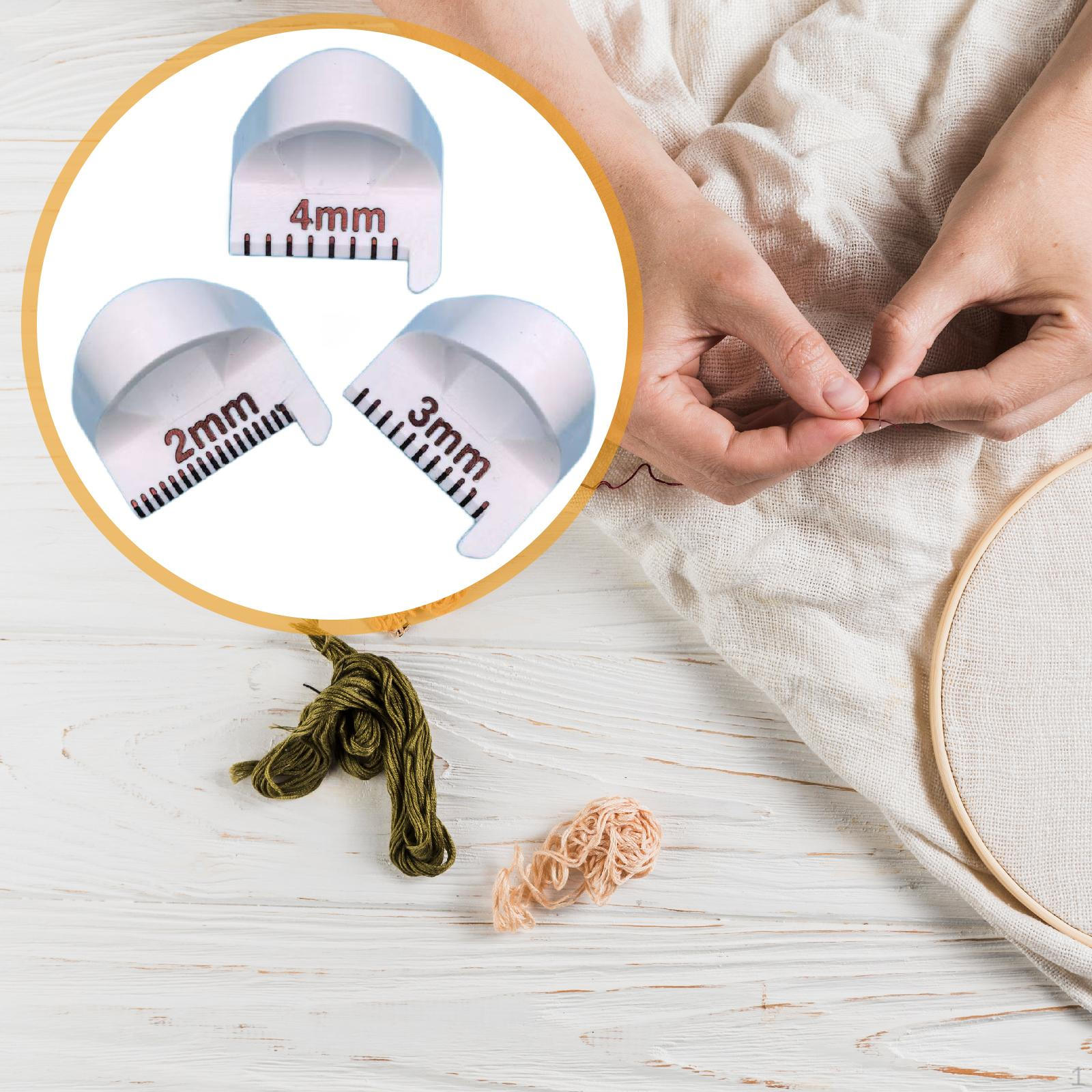 

3 шт. Шаблон для припуска на шов 2/3/4 мм, линейки для квилтинга, направляющая для шва для начинающих швей и портных белый