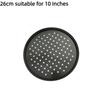 Carbon Steel Perforated Pizza Pan 10/11/12 Inch Non Stick Cooking Plate Round Mupti Purpose Pizza Baking Tray Crispy & Bubbly