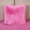 European Faux Wool Plush Cushion Cover – Fluffy, Cute Sofa & Bedside Pillow