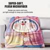 Doraemon Holds Jar Filled With Stars Print Blanket For Office Travel Comfort Leisure Camp Multifunctional Universal Blanket Gife