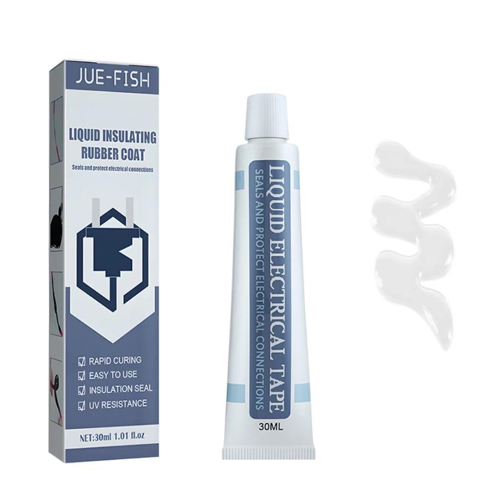 50/30ml Flytande Isoleringstejp Reparation Gummi Elektrisk Ledning Kabel Beläggning Fixa Linje Lim Bred Räckvidd Flytande Isolationspasta