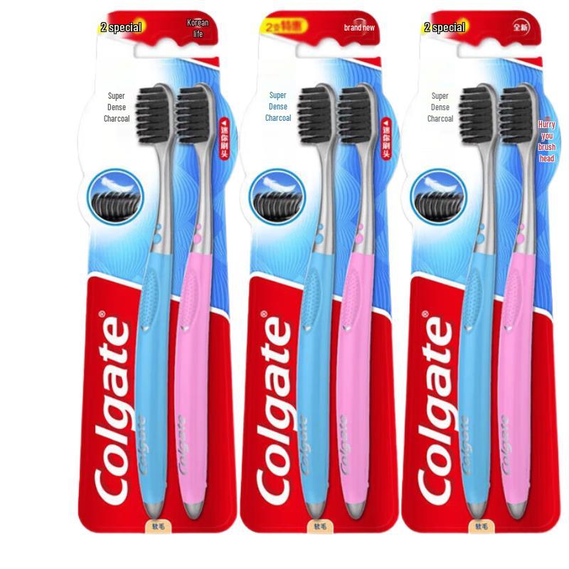 

Colgate Mini Head Charcoal Soft Toothbrush (6-Pack)