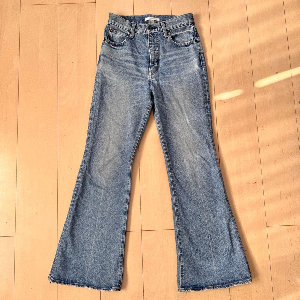 MOUSSY High Waist Jeans Denim Pants Size 26 Stretch Made in Japan 010GSA12-1600-1