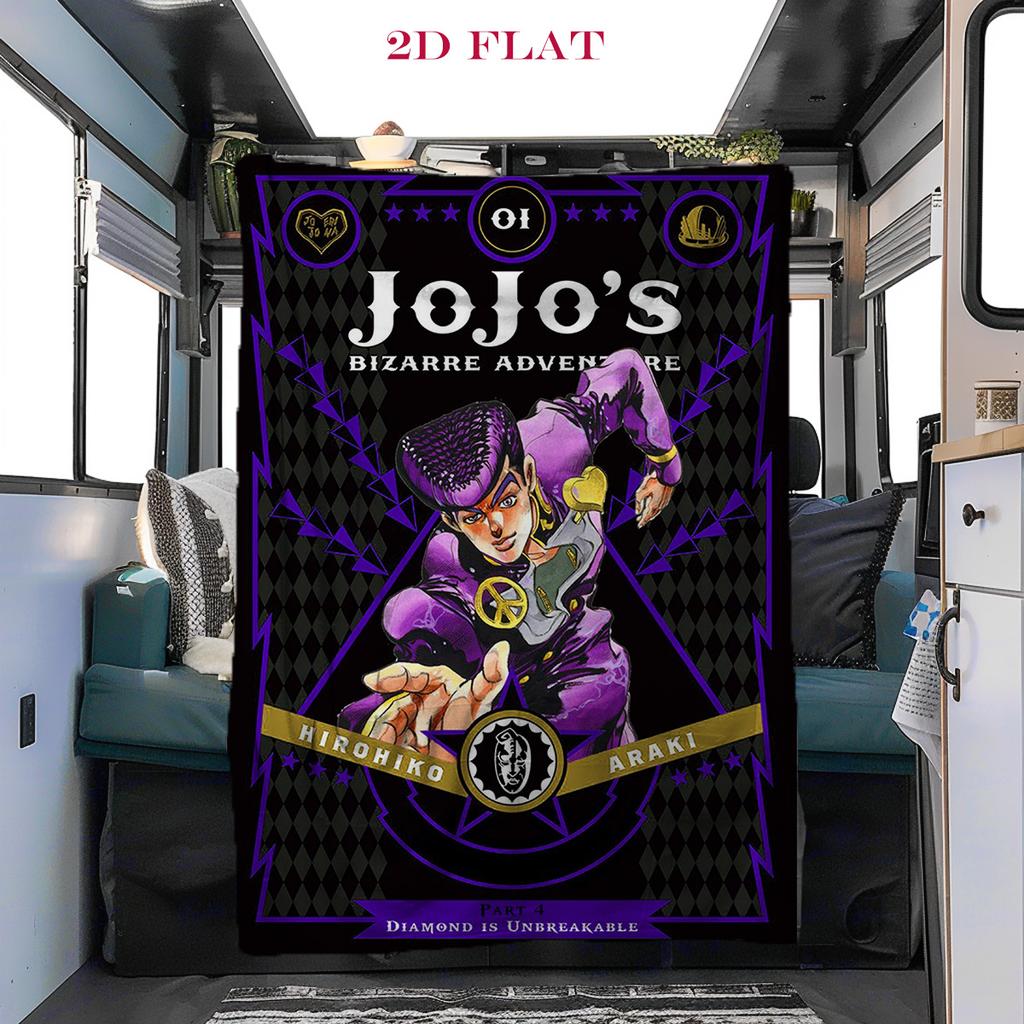JoJo's Bizarre Adventure: Stardust Crusaders blanket Suitable for all seasons Soft and comfortable bedroom Digital printing Air conditioning blanket
