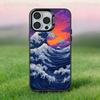 La Grande Onda di Kanagawa Custodia per Telefono Per iPhone 17,16,15,14,13,12,11,Pro,Max,Plus,E,Air,Mini Cover Nera IMD