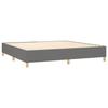 Maison Exclusive - Lattenrost-Bettgestell mit Matratze Dunkelgrau 200x200cm Stoff