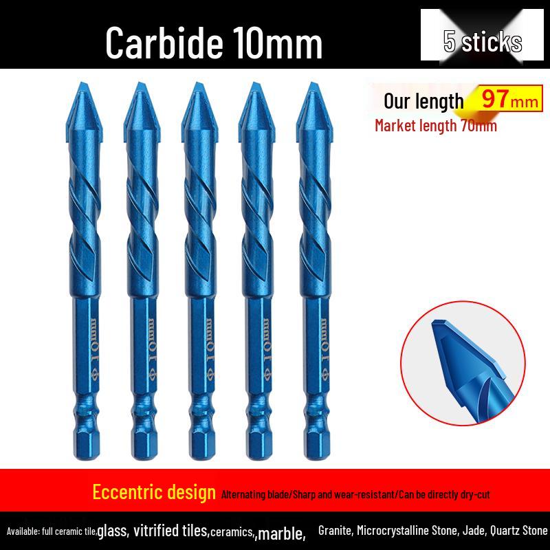 Eccentric Tilting Drill Bit for Marble and Concrete