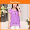 New Fashion Women's Loose Casual Chiffon Summer Short Sleeve T-shirt Blouse Elegant And Breezy