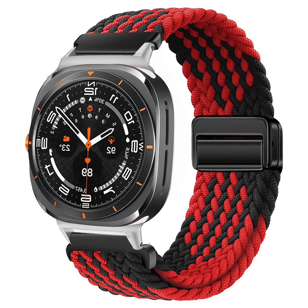 For Samsung Galaxy Watch Ultra Strap 47mm Accessories Magnetic Nylon Braided sport Bracelet Correa Galaxy Watch 7 Ultra Band