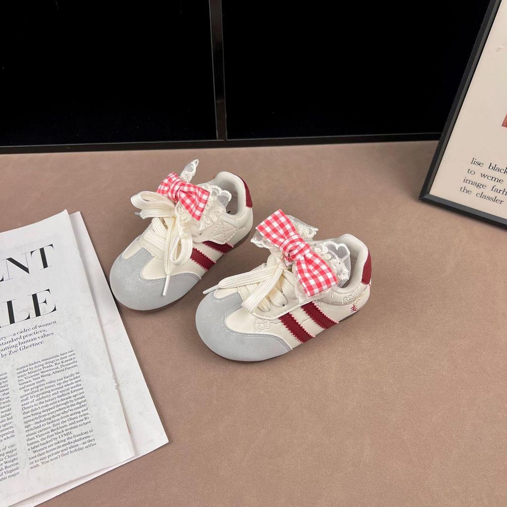 Girls' Spring 2026 Soft Sole Sports Shoes - Comfortable Casual Kids' White Trainers