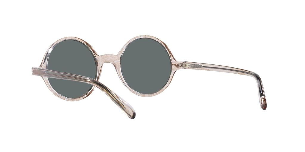 Emporio Armani EA 501M Crystal Brown Pattern Mirror Rose Gold Size 47 Sunglasses, Frame/Grey Lens,