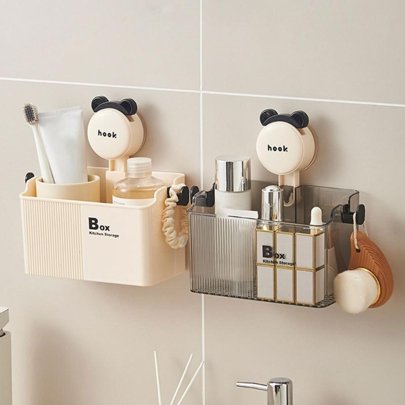Suction Cup Bathroom Shelf Storage Rack Wall Mount Corner Storage Shelf No Drilling Shampoo Holder Shower Organizers