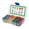 100Pcs 15A 20A 25A 30A 35A 10 Types Car Fuse Assortment With Box Auto Fuse Set Blade Type Fuse Assorted Kit