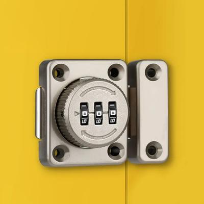 Password Door Lock Bolt Smart Cam Code Lock 3 Digit Combination Sliding Bolt Lock For Mailbox Cabinet Door Hardware