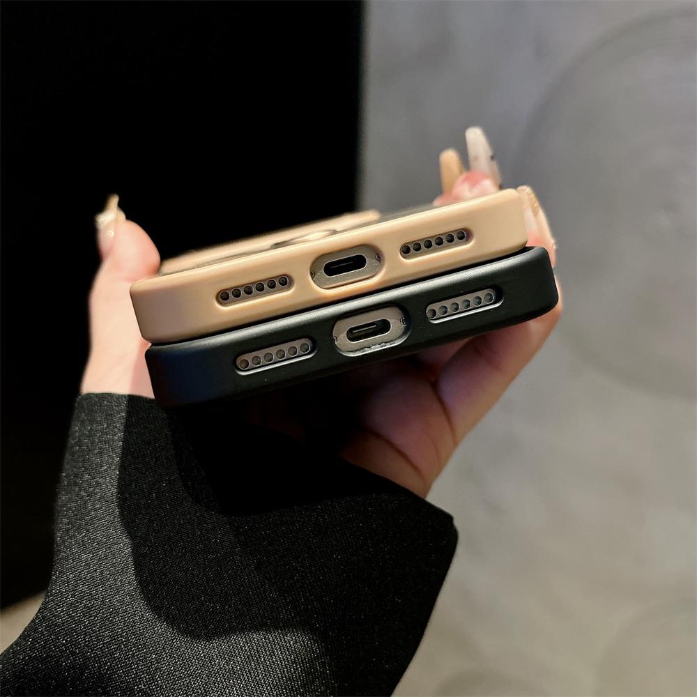 Armor Carbonfaser Magnetische Halterung Ständer Mattes Case für iPhone 17 Air 16 15 14 Plus 13 12 11 Pro Max für Magsafe Halter Abdeckung