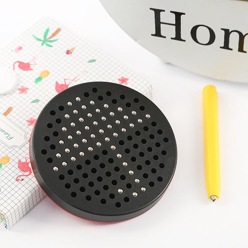 Magnetic Ball Sketch Pad Tablet Drawing Pen Board With Magnetic Stylus For Kid Montessori Educational Trip Activities Magnet Toy