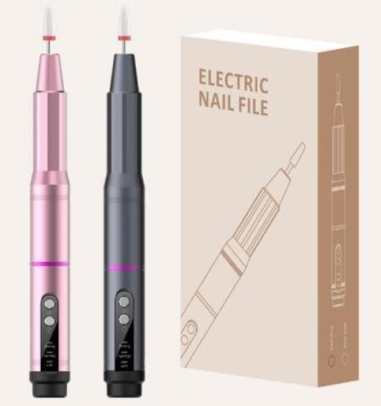 Cordless Nail Machine Gel Nail Removal Electric Nail Nail Electric Nail Cuticle Pink Set, Rechargeable/USB Powered, Machine, Machine, Drill, File,