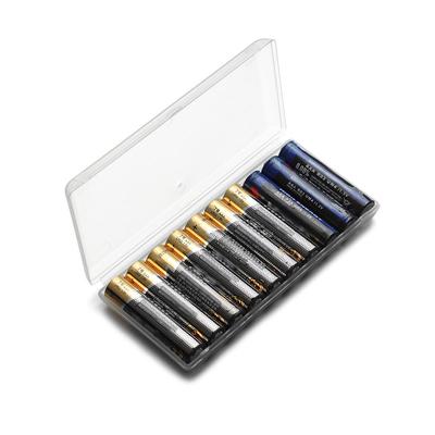 AAAAA Plastic Battery Storage Box Hard Container Case For 10 Slot AAA/AA/18650 Battery Portable Battery Waterproof Organizer Box