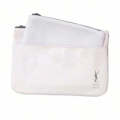 YSL Damvit sminkväska set med två delar, förvaringsväska, kuvertväska