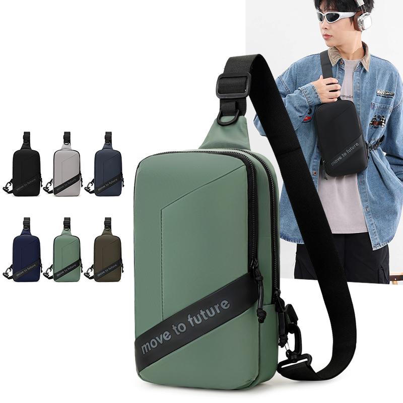 

Chest Bag Men s Business Shoulder Bag Youth Outdoor Sports Crossbody Bag армія зелений колір