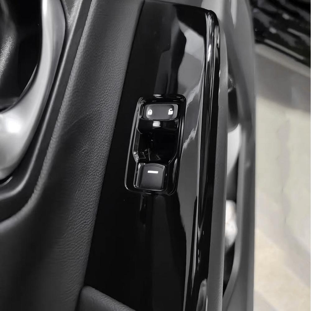 For Honda CR-V CRV 2023 2024 2025 RHD Window Lift Switch Button Panel Cover 4Pcs Decoration Sticker Trim Interior Accessories