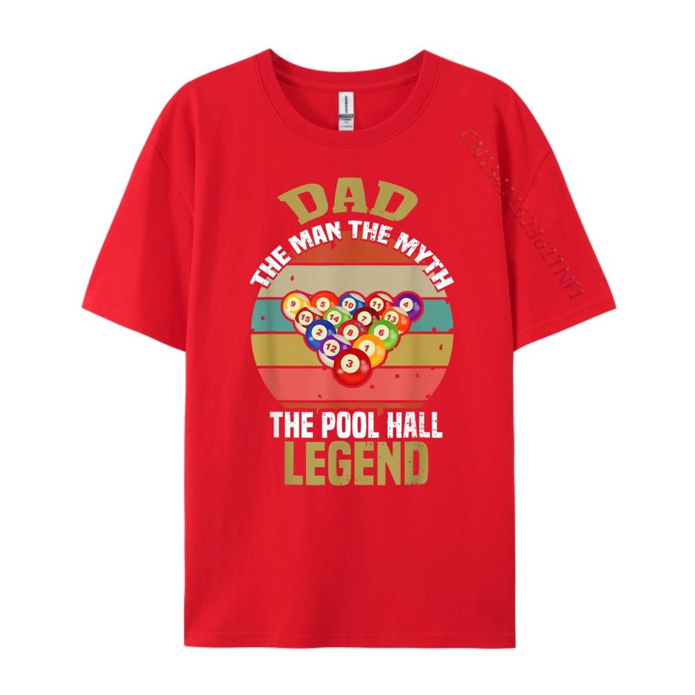 Funny Saying For Father Billiard Men Graphic Tees Men s T-Shirts Illustration S