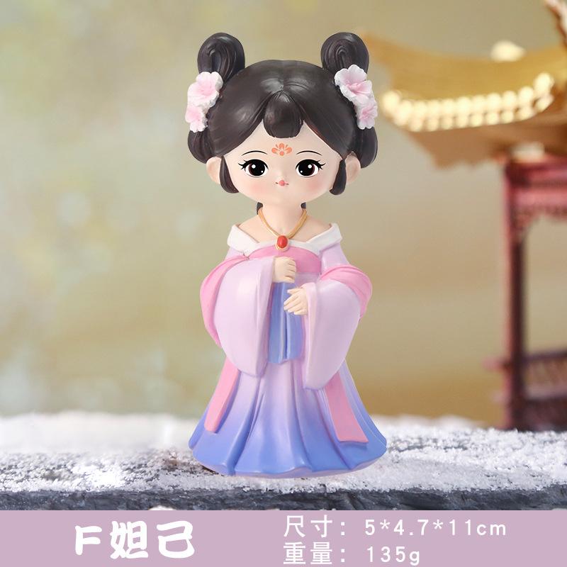 Beautiful Women Ornaments Souvenir Girl Resin Doll Desk Accessories Decorative Figurine Xi Shi Diao Chan Da Ji Table Decoration